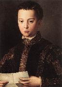 BRONZINO, Agnolo Portrait of Francesco I de Medici Norge oil painting reproduction